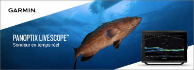 Garmin Panoptix Livescope : sans doute la technologie la plus spectaculaire de sondeur du marché.