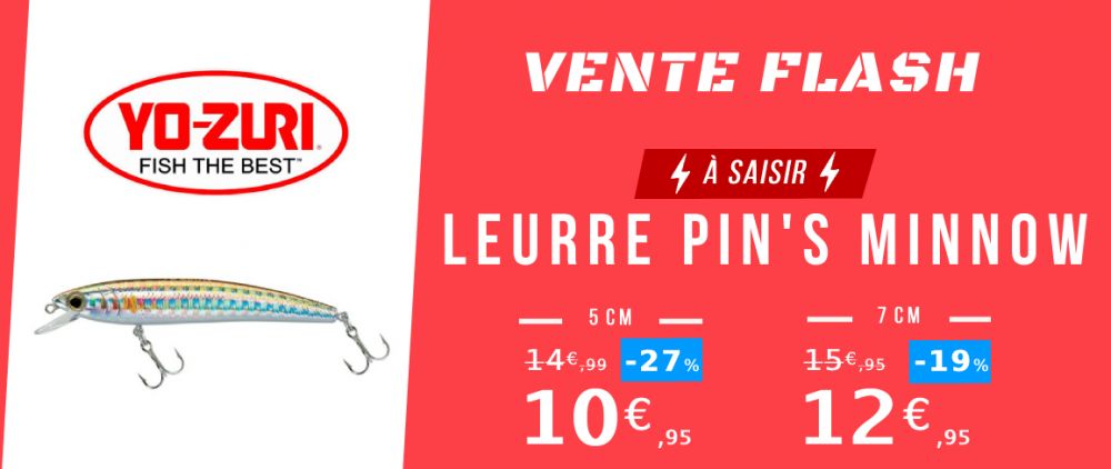 **VENTE FLASH** LEURRE PIN'S MINNOW : EQUIPEZ-VOUS POUR L'OUVERTURE DE LA TRUITE !