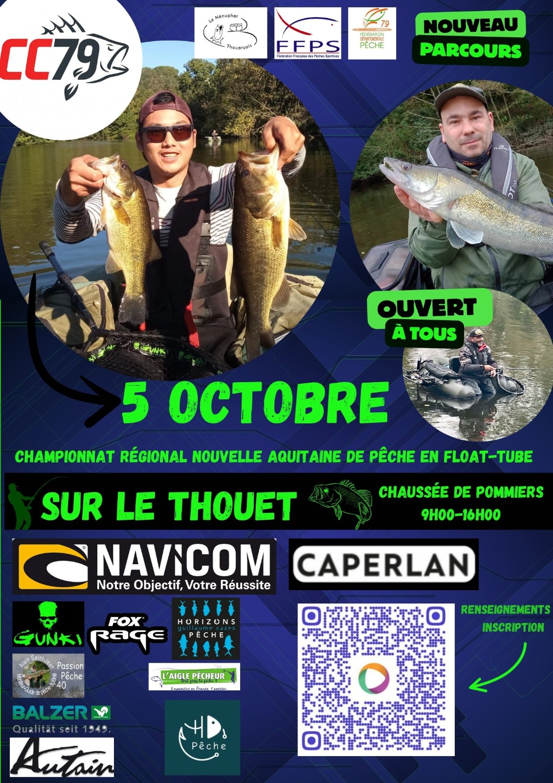 Championnat Régional Nouvelle Aquitaine Float tube 2025 à THOUARS